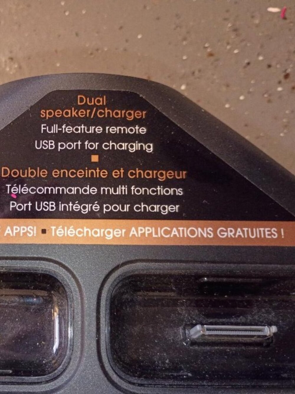 Altec Lansing dual speaker/charger